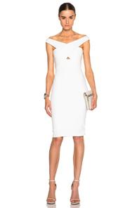 Mason By Michelle Mason Cross Strap Dress In White
