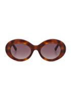 Balenciaga Oval Sunglasses In Brown