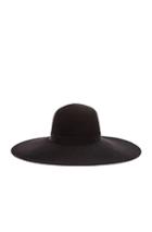 Maison Michel Blanche Classic Capeline Felt Hat In Black