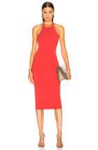 T By Alexander Wang Sleeveless T Back Midi Dress In Red