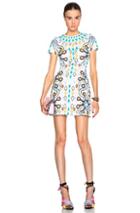Peter Pilotto Rook Dress In Abstract,white,blue