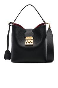 Mark Cross Murphy Small Bucket Bag In Black