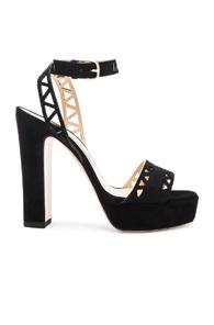 Bionda Castana Suede Zoe Heels In Black