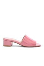Maryam Nassir Zadeh Patent Leather Sophie Slides In Pink,metallics
