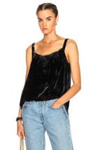 Raquel Allegra Shirred Tank In Green,ombre & Tie Dye