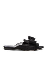 Oscar De La Renta Grosgrain Nev Flats In Black