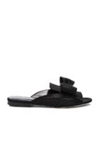 Oscar De La Renta Grosgrain Nev Flats In Black