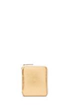Comme Des Garcons Gold Line Zip Wallet In Metallics