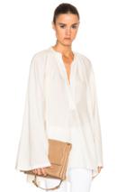 Helmut Lang Sheer Blouse In White