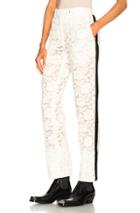 Calvin Klein 205w39nyc Cotton Viscose Lace Trousers In Neutrals,white