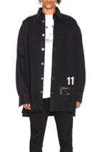 Raf Simons Denim Easy Fit Shirt In Black