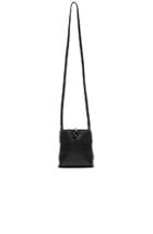Kara Nano Tie Crossbody Bag In Black