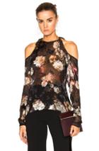 Preen By Thornton Bregazzi Alva Top In Black,floral
