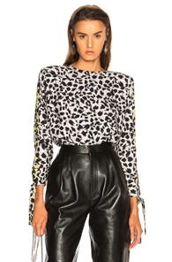 Carmen March Leopard Top In Multi