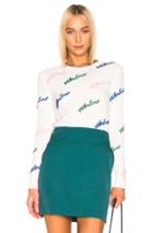 Valentino Embroidered Sweater In Abstract,pink,white