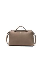 Fendi Large By The Way Boston Bag In Neutrals,gray