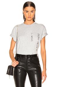 Alexander Wang Chrome Decal T Shirt In Gray