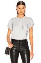 Alexander Wang Chrome Decal T Shirt In Gray