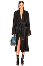 Loewe Duster Coat In Black