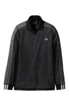 Adidas By Alexander Wang Long Sleeve Mesh Polo In Black