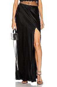 Sablyn Isabella Slit Skirt In Black
