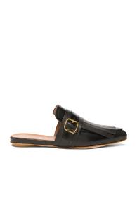 Marni Leather Mules In Black