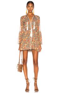 Alexis Cicely Dress In Green,floral
