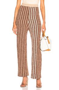 Acne Studios Jordiz Pant In Brown,neutrals,stripes