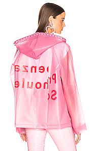 Proenza Schouler Pswl Hooded Raincoat In Pink