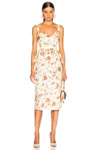 Brock Collection Dailey Dress In White,floral