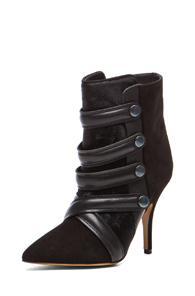 Isabel Marant Tacy Pony Booties In Black