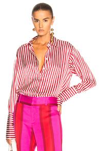 Maggie Marilyn Aimee's Shirt In Stripes,red