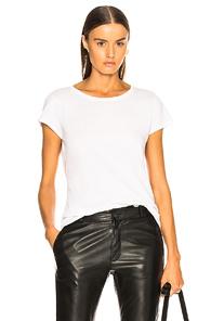 Nili Lotan Short Sleeve Tee In White