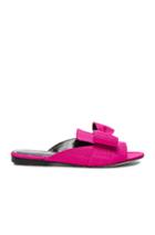 Oscar De La Renta Grosgrain Nev Flats In Pink