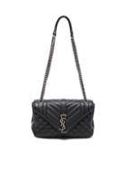 Saint Laurent Medium Envelope Chain Bag In Black