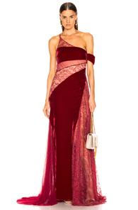 Haney Liliana Gown In Red