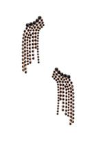 Isabel Marant Fringe Earrings In Black