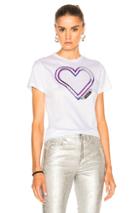 Carven Heart Tee In White