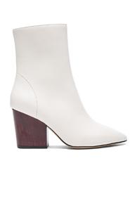 Iro Leather Ameliss Booties In White