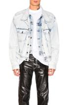 Y Project Double Front Denim Jacket In Denim Light