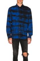 Amiri Cloud Plaid Shirt In Blue,checkered & Plaid,ombre & Tie Dye