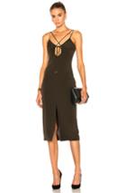 Cushnie Et Ochs Silk Crepe Dress In Green