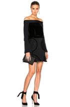 Roland Mouret Blake Velvet Dress In Black