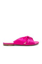 Gianvito Rossi Satin Blair Knot Sandals In Pink