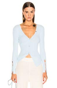 Jacquemus Tordu Cardigan In Blue