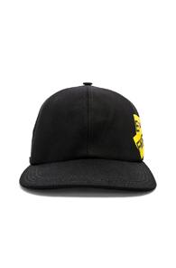 Off-white Firetape Cap In Black,yellow