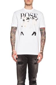 Dsquared Dan Fit Pose Cotton Tee In White