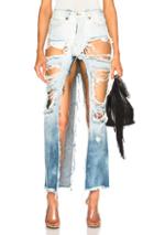 Unravel Gradient Deconstructed Skirt In Blue