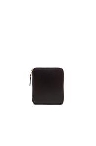 Comme Des Garcons Zip Fold Wallet In Black