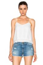 Frame Denim Lace Cami Top In White
